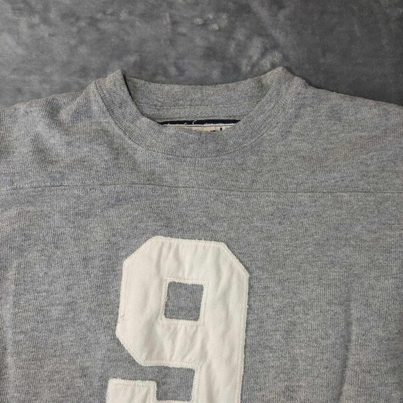 Abercrombie&fitch sweater L grey Athleisure Street comfy basic gym casual 90s - Picture 7 of 11